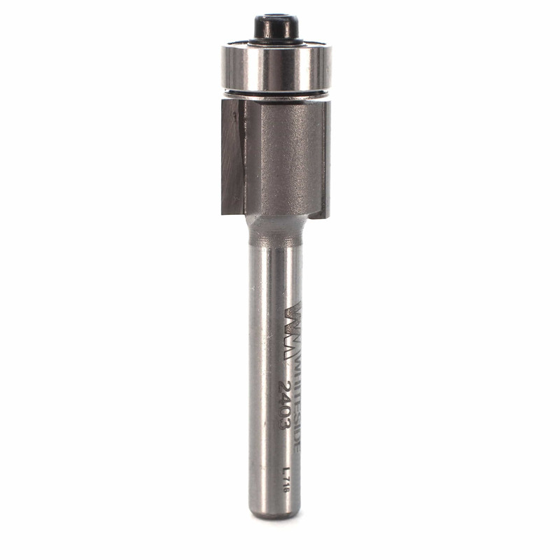 Two Flute Flush Trim Router Bit - Shank:1/4" - Diameter:1/2" - Cutting Length:1/2"